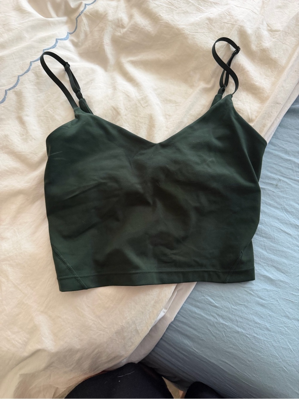 lululemon athletica Dark Green Scoop Neck Brami with Tag
